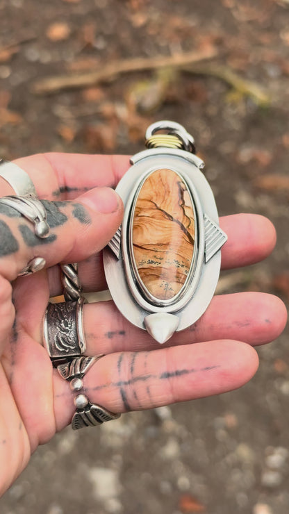 DÉSERT - Pendentif Jaspe Deschutes