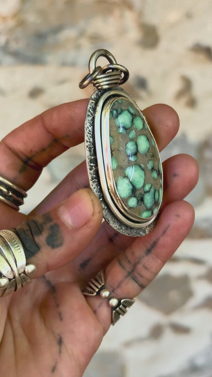 BLOOM - Pendentif Variscite Desert Bloom