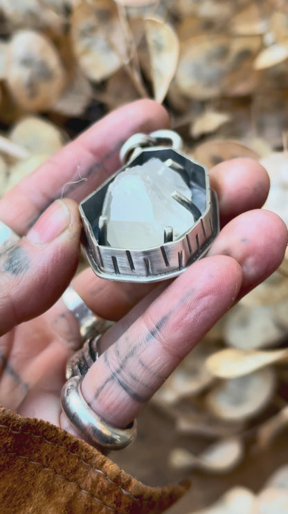 RUSTICA - Pendentif en Argent & Quartz