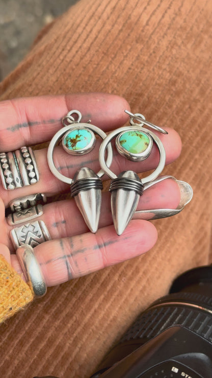 BOUKLASSES : Boucles d’oreilles en Argent & Turquoises