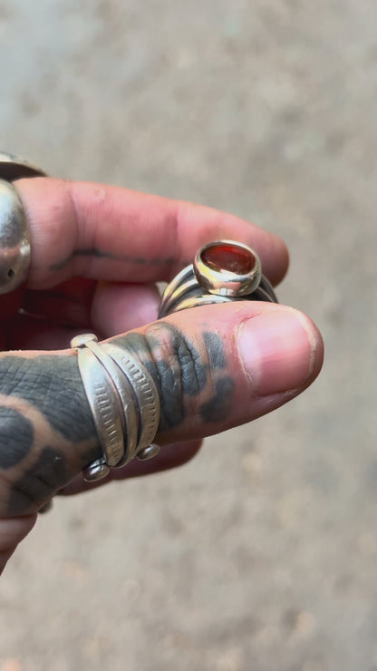 ROYAL - Bague réglable Grenat