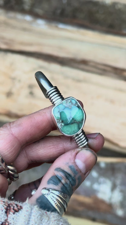 BLOOM - Bracelet en Argent & Variscite Desert Bloom