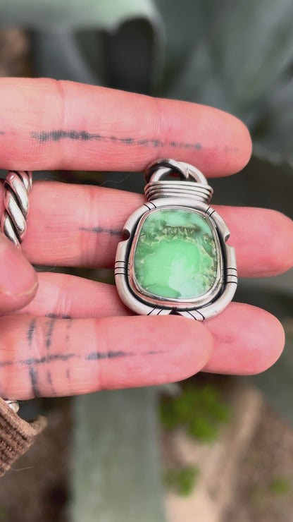 CARMEL - Pendentif Carmel Mountain Variscite
