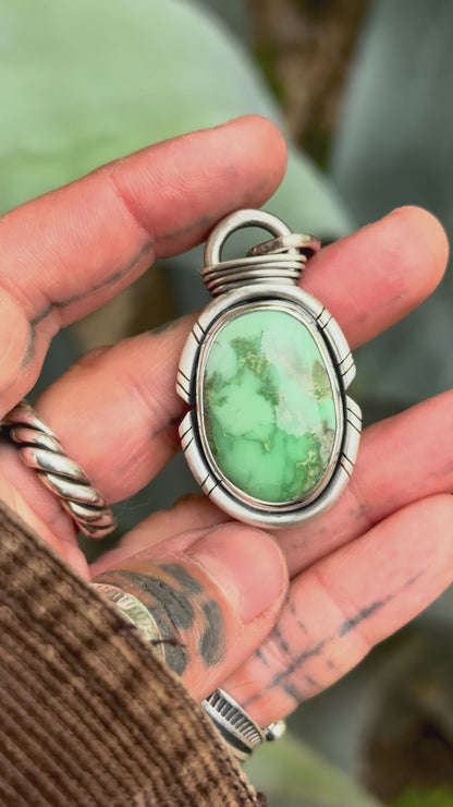 CARMEL - Pendentif Carmel Mountain Variscite
