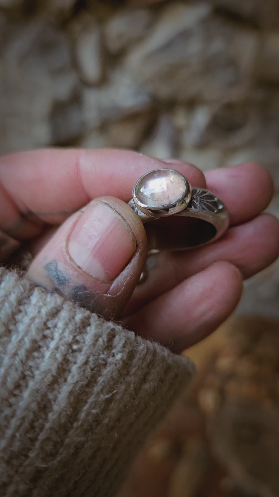 CANDYSHOP - Bague T52 en Argent & Tourmaline rose