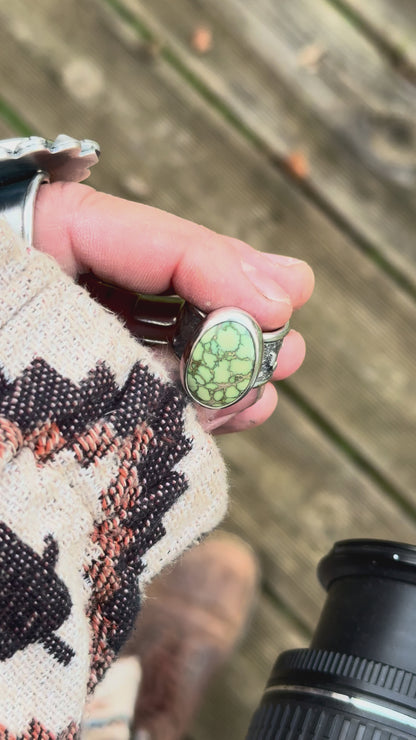 DAMALE - Bague T54 en Argent & Variscite Damale