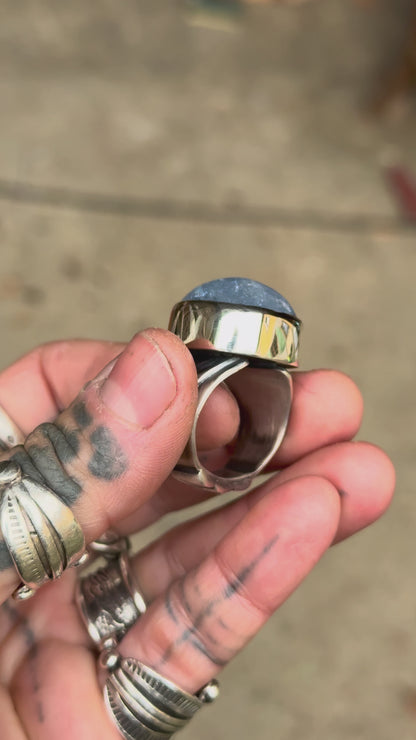 PRÉSENCE - Bague T57 Béryl bleu